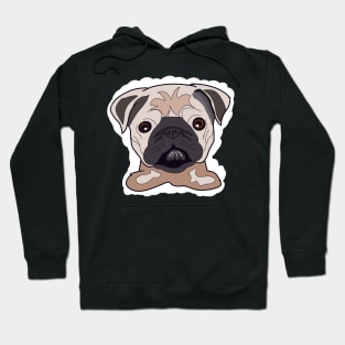 Cute baby pug face Hoodie